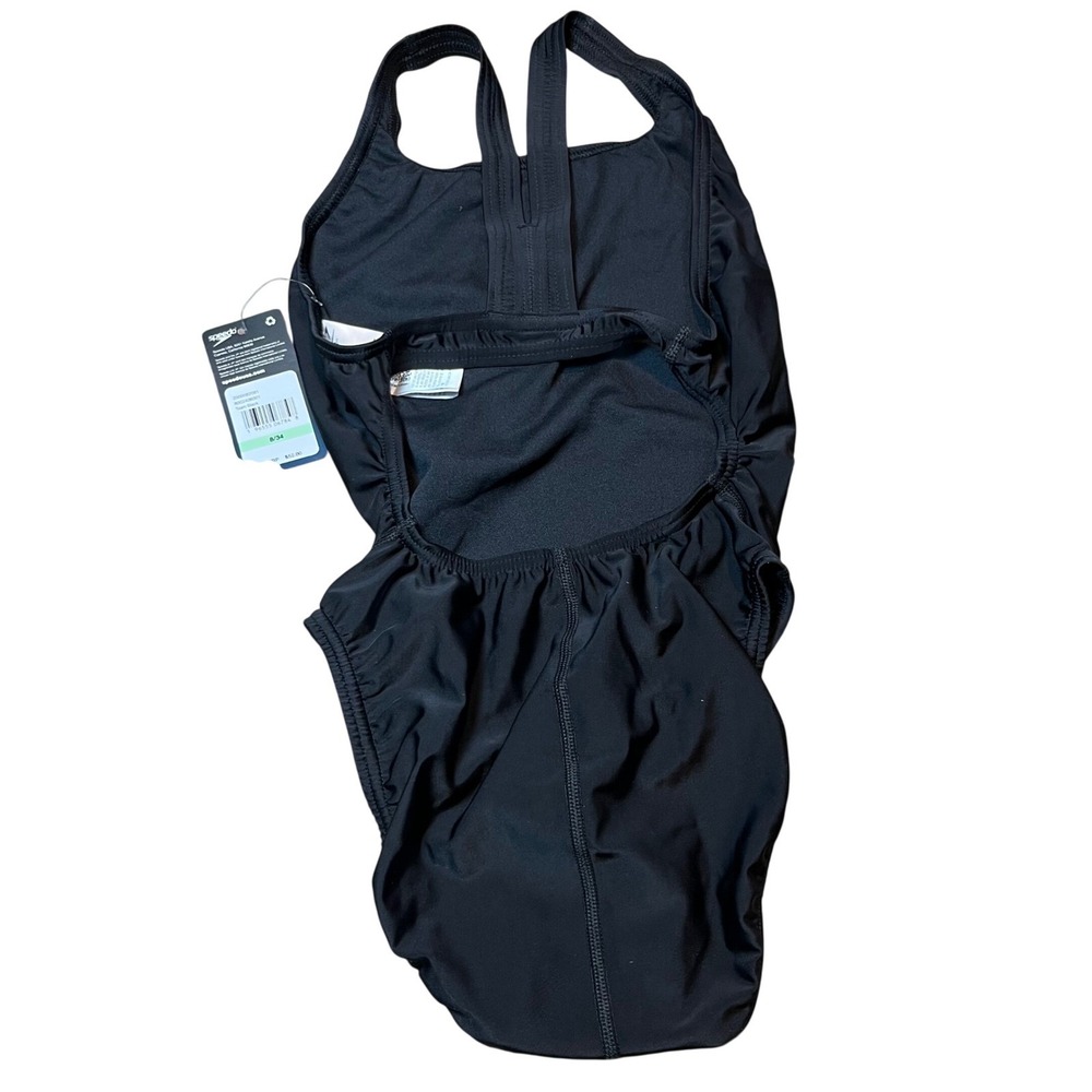Speedo ProLT Super Pro One Piece Swimsuit Womens 8/34 Team Black 8002406001 - Picture 2 of 6